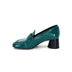 Fantaisie|Mocassins<Halmanera Mocassins à Talon Dani 03 Cuir Vert