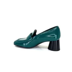 Fantaisie|Mocassins<Halmanera Mocassins à Talon Dani 03 Cuir Vert