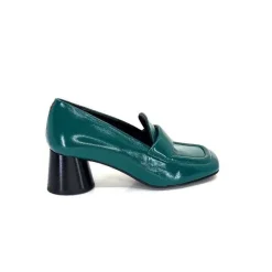 Fantaisie|Mocassins<Halmanera Mocassins à Talon Dani 03 Cuir Vert