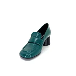 Fantaisie|Mocassins<Halmanera Mocassins à Talon Dani 03 Cuir Vert
