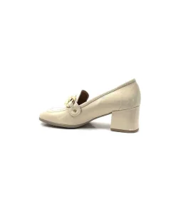 Basic|Mocassins<Ivoire0351a Mocassins à Talon Ivoire 9575845 Cuir Vernis Beige