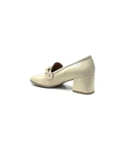 Basic|Mocassins<Ivoire0351a Mocassins à Talon Ivoire 9575845 Cuir Vernis Beige