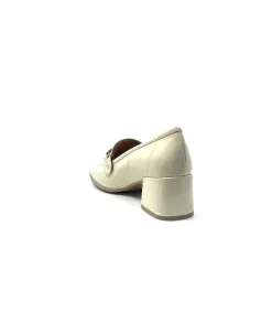 Basic|Mocassins<Ivoire0351a Mocassins à Talon Ivoire 9575845 Cuir Vernis Beige