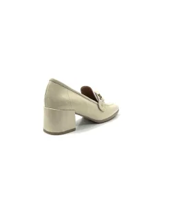 Basic|Mocassins<Ivoire0351a Mocassins à Talon Ivoire 9575845 Cuir Vernis Beige