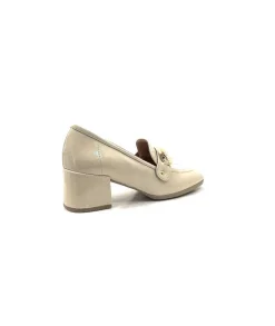 Basic|Mocassins<Ivoire0351a Mocassins à Talon Ivoire 9575845 Cuir Vernis Beige