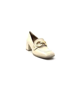 Basic|Mocassins<Ivoire0351a Mocassins à Talon Ivoire 9575845 Cuir Vernis Beige