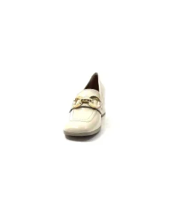 Basic|Mocassins<Ivoire0351a Mocassins à Talon Ivoire 9575845 Cuir Vernis Beige