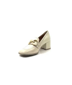 Basic|Mocassins<Ivoire0351a Mocassins à Talon Ivoire 9575845 Cuir Vernis Beige