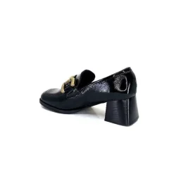 Masculin|Elégant<We Do Mocassins à Talon Ivoire 11301a Cuir Vernis Noir