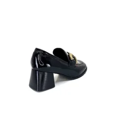 Masculin|Elégant<We Do Mocassins à Talon Ivoire 11301a Cuir Vernis Noir