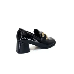Masculin|Elégant<We Do Mocassins à Talon Ivoire 11301a Cuir Vernis Noir