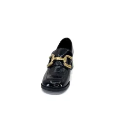 Masculin|Elégant<We Do Mocassins à Talon Ivoire 11301a Cuir Vernis Noir
