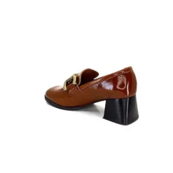 Masculin|Elégant<We Do Mocassins à Talon Ivoire 11301a Cuir Vernis Marron