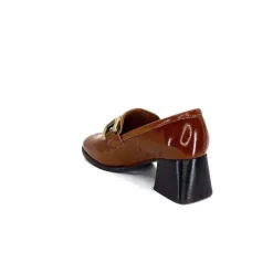 Masculin|Elégant<We Do Mocassins à Talon Ivoire 11301a Cuir Vernis Marron