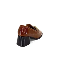 Masculin|Elégant<We Do Mocassins à Talon Ivoire 11301a Cuir Vernis Marron