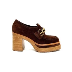 Elégant|Mocassins<Pons Quintana Mocassins à Talon 10575 Daim Marron