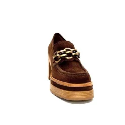 Elégant|Mocassins<Pons Quintana Mocassins à Talon 10575 Daim Marron