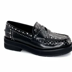 Rock|Mocassins<bibi lou - navima Mocassins Bibi Lou 721 Z 14 VK Cuir Glacé Noir