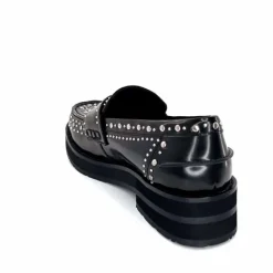 Rock|Mocassins<bibi lou - navima Mocassins Bibi Lou 721 Z 14 VK Cuir Glacé Noir