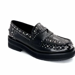 Rock|Mocassins<bibi lou - navima Mocassins Bibi Lou 721 Z 14 VK Cuir Glacé Noir