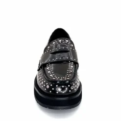 Rock|Mocassins<bibi lou - navima Mocassins Bibi Lou 721 Z 14 VK Cuir Glacé Noir