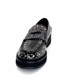 Rock|Mocassins<bibi lou - navima Mocassins Bibi Lou 721 Z 14 VK Cuir Glacé Noir