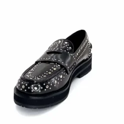 Rock|Mocassins<bibi lou - navima Mocassins Bibi Lou 721 Z 14 VK Cuir Glacé Noir