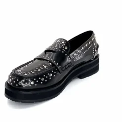 Rock|Mocassins<bibi lou - navima Mocassins Bibi Lou 721 Z 14 VK Cuir Glacé Noir