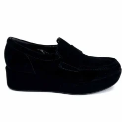 Sport Chic|Compensées & Plateformes<Pons Quintana Mocassins Compensées 11 111.00 Certier Daim Noir