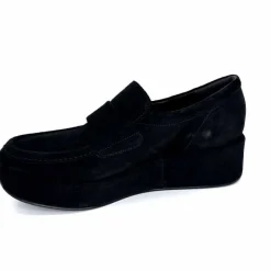 Sport Chic|Compensées & Plateformes<Pons Quintana Mocassins Compensées 11 111.00 Certier Daim Noir