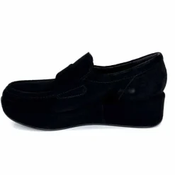 Sport Chic|Compensées & Plateformes<Pons Quintana Mocassins Compensées 11 111.00 Certier Daim Noir