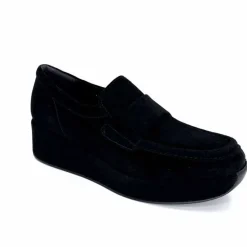Sport Chic|Compensées & Plateformes<Pons Quintana Mocassins Compensées 11 111.00 Certier Daim Noir
