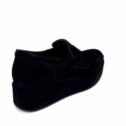 Sport Chic|Compensées & Plateformes<Pons Quintana Mocassins Compensées 11 111.00 Certier Daim Noir