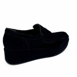Sport Chic|Compensées & Plateformes<Pons Quintana Mocassins Compensées 11 111.00 Certier Daim Noir