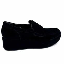 Sport Chic|Compensées & Plateformes<Pons Quintana Mocassins Compensées 11 111.00 Certier Daim Noir