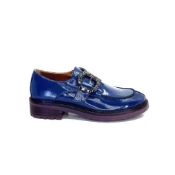 Masculin|Mocassins<Donna Carolina Mocassins 50.912.012 Cuir Spazzolato Bleu