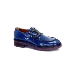 Masculin|Mocassins<Donna Carolina Mocassins 50.912.012 Cuir Spazzolato Bleu