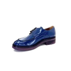 Masculin|Mocassins<Donna Carolina Mocassins 50.912.012 Cuir Spazzolato Bleu