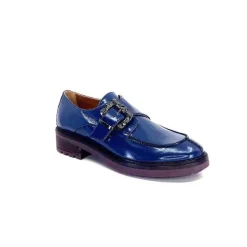 Masculin|Mocassins<Donna Carolina Mocassins 50.912.012 Cuir Spazzolato Bleu