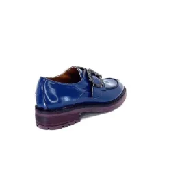 Masculin|Mocassins<Donna Carolina Mocassins 50.912.012 Cuir Spazzolato Bleu