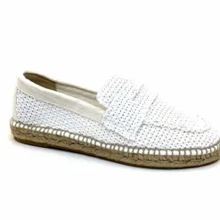 Vacances|Semelles Corde<Gaimo Mocassins Zona Textile Blanc