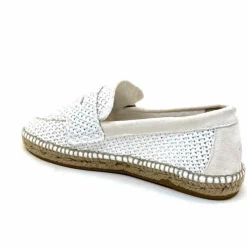 Vacances|Semelles Corde<Gaimo Mocassins Zona Textile Blanc