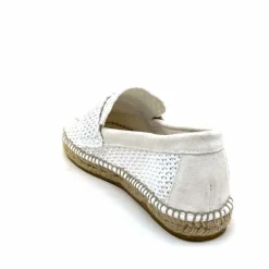 Vacances|Semelles Corde<Gaimo Mocassins Zona Textile Blanc