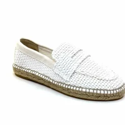 Vacances|Semelles Corde<Gaimo Mocassins Zona Textile Blanc