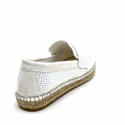 Vacances|Semelles Corde<Gaimo Mocassins Zona Textile Blanc