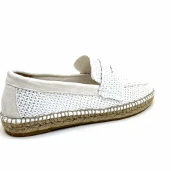 Vacances|Semelles Corde<Gaimo Mocassins Zona Textile Blanc