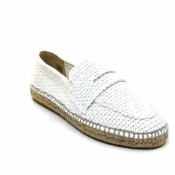 Vacances|Semelles Corde<Gaimo Mocassins Zona Textile Blanc