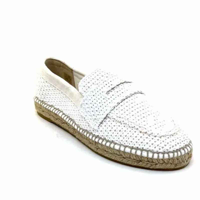 Vacances|Semelles Corde<Gaimo Mocassins Zona Textile Blanc