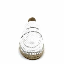 Vacances|Semelles Corde<Gaimo Mocassins Zona Textile Blanc