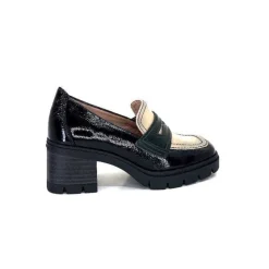 Masculin|Elégant<Hispanitas Mocassins Chi 232965 Everest Cuir Vernis Cuir Vert &amp; Beige Noir